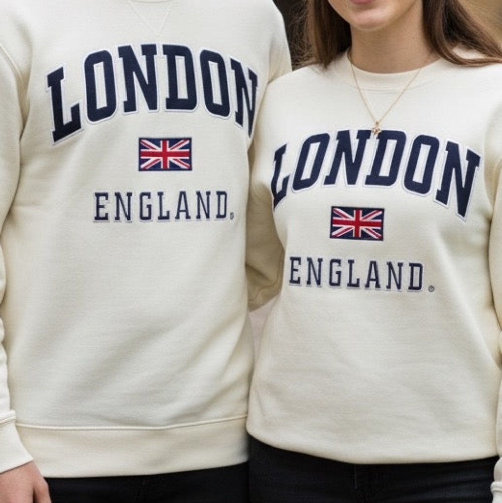 London England Sweatshirt Off White